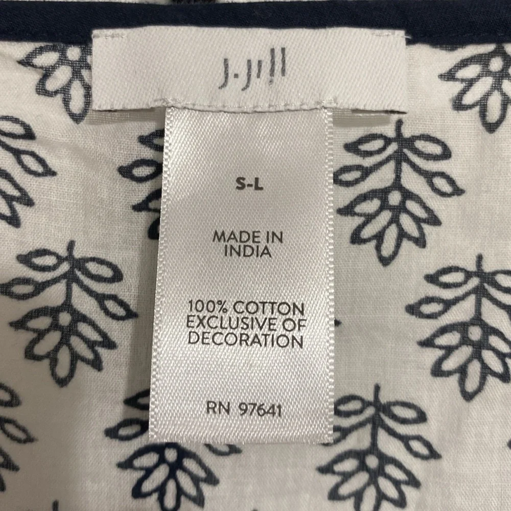 J. Jill floral swim cover up tassel trim size Small - large - Picture 11 of 11